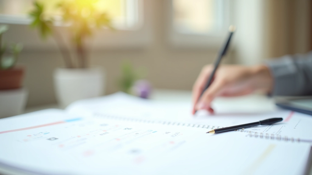 Calendrier financier avec dates de facturation et de paiement marquées en couleur pour visualiser les décalages